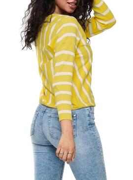 Pull Only Laya Jaune Pour Femme