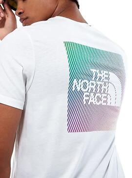 T-Shirt The North Face Rainbow Blanc Homme