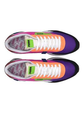 Baskets Puma Future Rider Violet Homme Femme