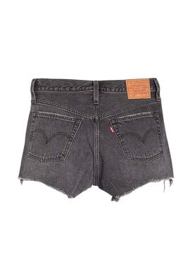 Short Levis 501 Original Gris Femme