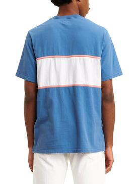 T-Shirt Levis Colorblock Serif Riverside  Bleu