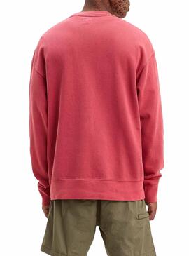 Sweat Levis Logo authentique Rouge pour Homme