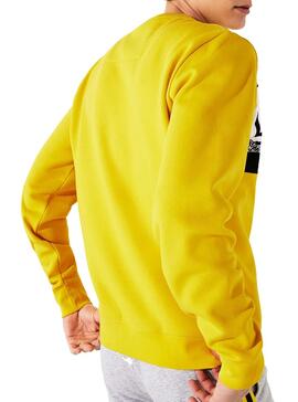 Sweat Lacoste SH4899 Jaune Homme