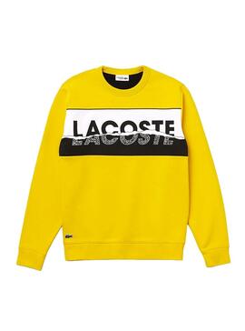 Sweat Lacoste SH4899 Jaune Homme