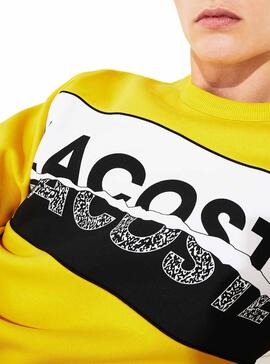 Sweat Lacoste SH4899 Jaune Homme