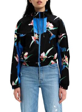 Veste Levis Fleurs Noir Femme