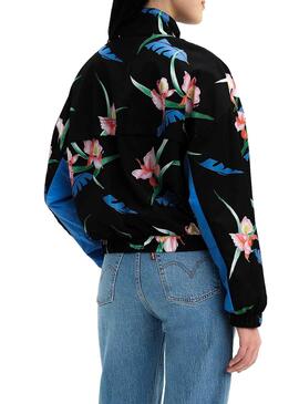 Veste Levis Fleurs Noir Femme