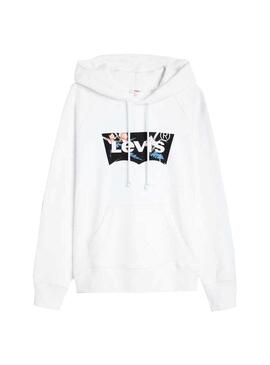 Sweat Levis Graphic Sport Blanc Femme