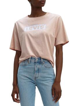T-Shirt Levis Parker Rosa Femme