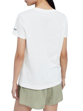 T-Shirt Ecoalf Belen Patch Blanc Pour Femme
