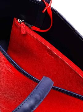 Sac Lacoste Anna Réversible Marino Rouge Femme