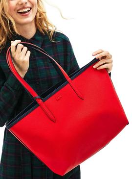 Sac Lacoste Anna Réversible Marino Rouge Femme