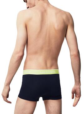 Pack Boxer Lacoste Casual Marine Homme