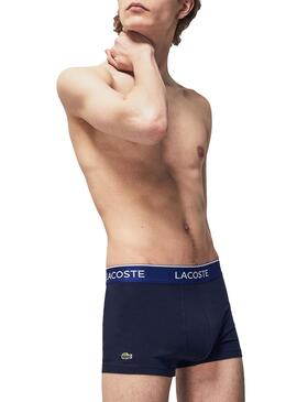 Pack Boxer Lacoste Casual Marine Homme