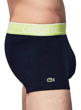 Pack Boxer Lacoste Casual Marine Homme