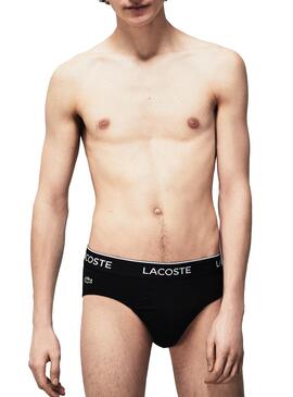 Pack 3 Slips Lacoste Casual Black Pour Homme