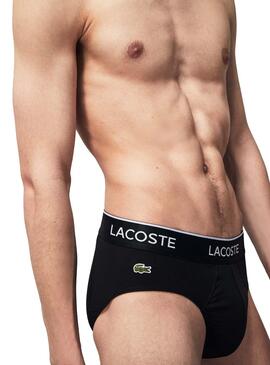 Pack 3 Slips Lacoste Casual Black Pour Homme