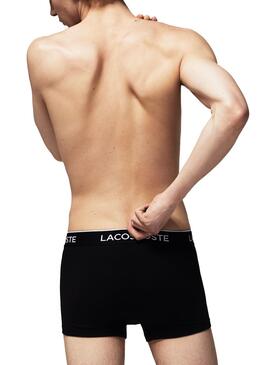 Pack 3 Boxers Lacoste Casual Noir Pour Homme
