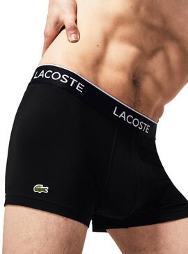 Pack 3 Boxers Lacoste Casual Noir Pour Homme