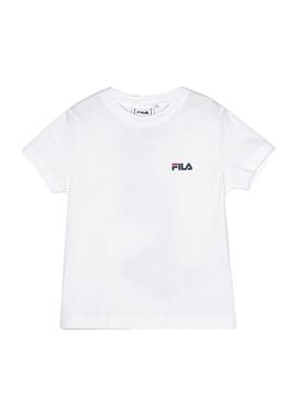 T-Shirt Fila Tarlo blanc pour garçon et fille
