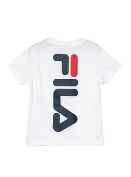 T-Shirt Fila Tarlo blanc pour garçon et fille