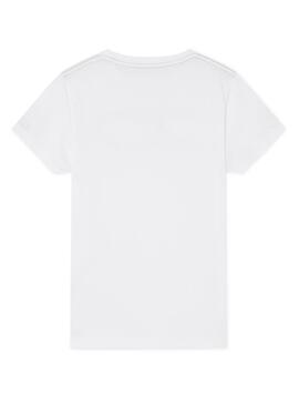 T-Shirt Hackett Sailing Logo Blanc Pour Garçon