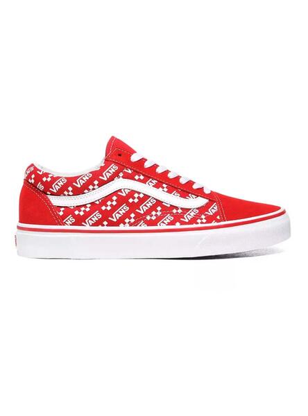 vans rouge fille