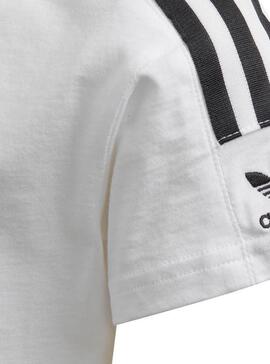 T-Shirt Adidas New Icon Blanc Pour Garçon et Fille