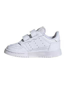 Baskets Adidas Supercourt Blanc Garçon et Fille