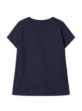 T-Shirt Name It Dinette Blue Marin pour fille