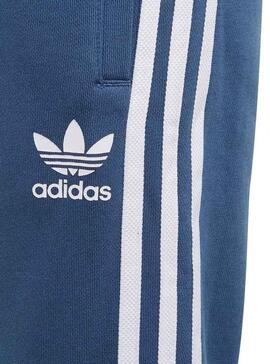 Pantalon Adidas Trefoil Bleu Fille et Garçons