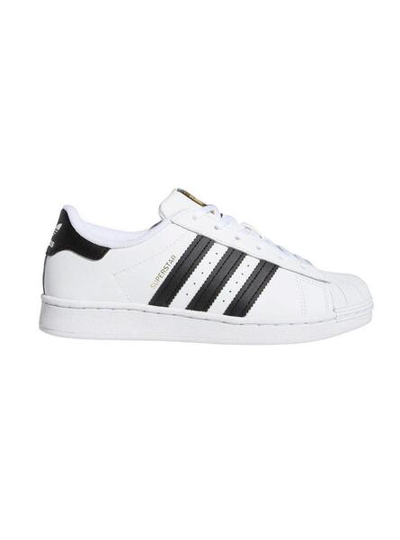 Baskets Adidas Superstar C Blanc Gar on et Fille