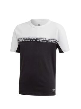 T-Shirt Adidas TEE Noir Blanc Pour Garçon et Fille