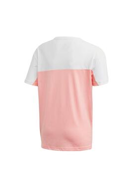 T-Shirt Adidas TEE Pink Blanc Pour Fille