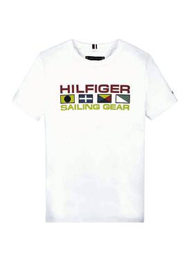 T-Shirt Tommy Hilfiger Sailing White pour garçon