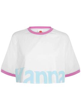 T-Shirt Kappa Crystal White pour femme