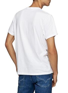 T-Shirt Pepe Jeans Micah Blanc Homme