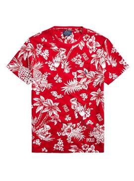 T-Shirt Polo Ralph Lauren Tropical Rouge Homme