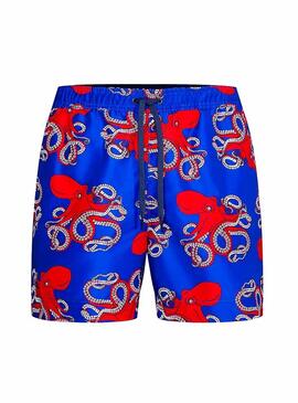 Slip de bain Tommy Hilfiger Octopus Blue pour Homme