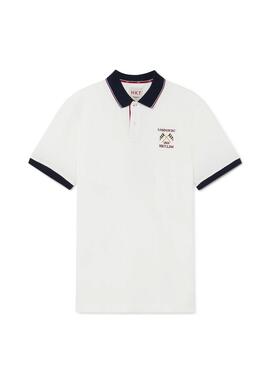 Polo Hackett London blanc pour homme