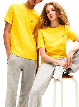 T-Shirt Lacoste Live Unisexe Jaune