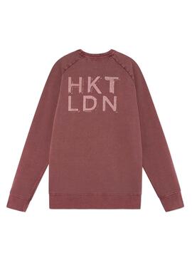 Sweat Hackett Dye Bordeaux pour Homme