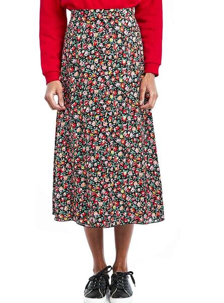 Jupe Naf Naf Lolita Midi Fleurs Femme