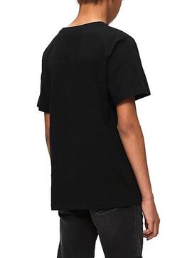 T-Shirt Calvin Klein Jeans Letter Black pour garçon