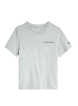 T-Shirt Calvin Klein Jeans Basic Gris pour garçon