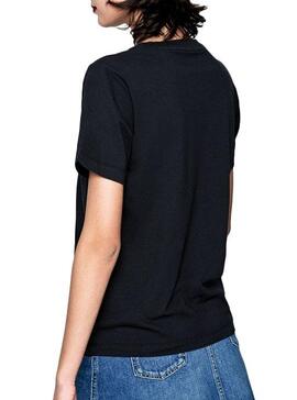 T-Shirt Pepe Jeans Brioni Noir pour Femme