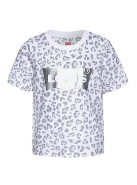 T-Shirt Levis Animal blanc pour fille