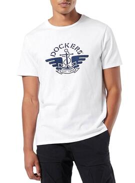 T-Shirt Dockers 1986 Blanc pour homme