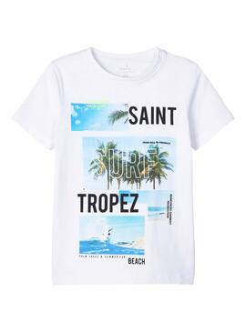 T-Shirt Name It Zato Blanc pour Garçon