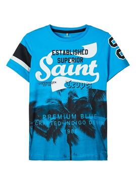 T-Shirt Name It Fauzt Bleu pour Garçon